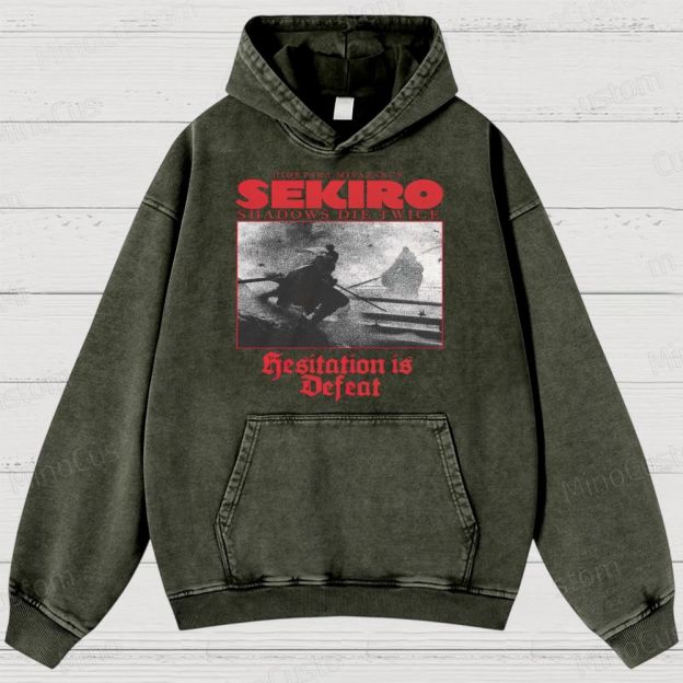 Hidetaka Miyazaki's Sekiro -Shadows Die Twice  Washed Hoodies 