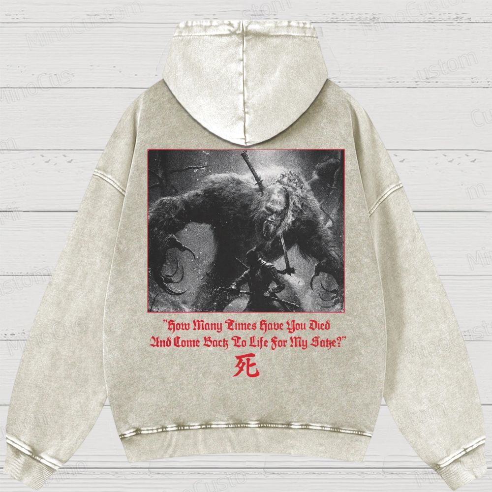 Hidetaka Miyazaki's Sekiro -Shadows Die Twice  Washed Hoodies 