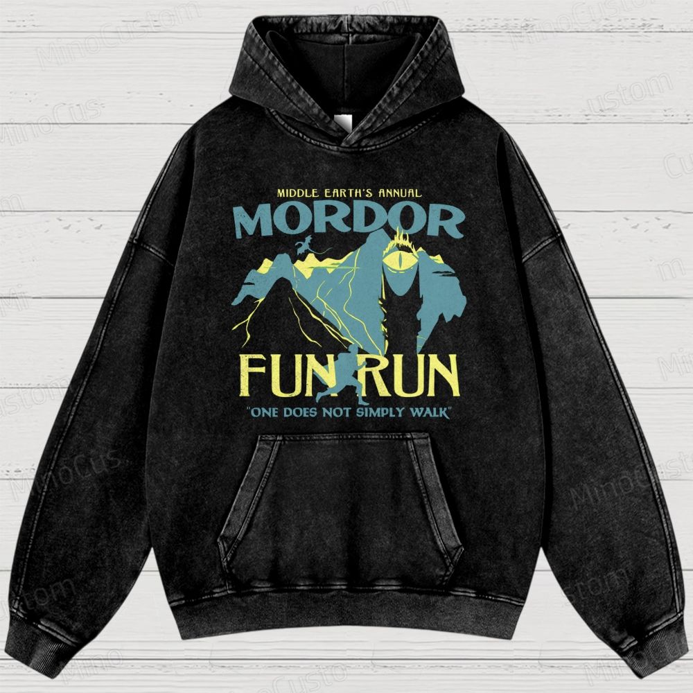 Mordor Fun Run Washed Hoodies