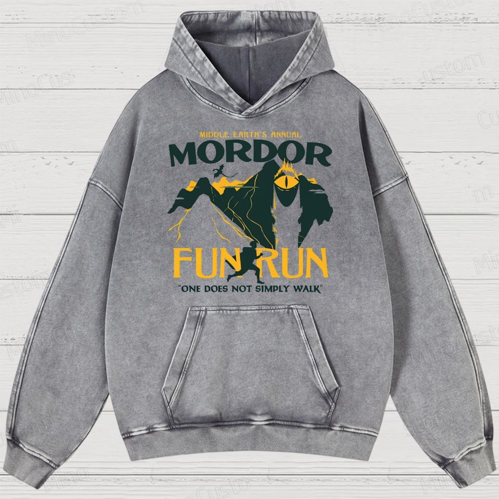 Mordor Fun Run Washed Hoodies
