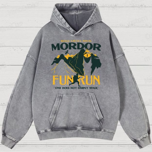Mordor Fun Run Washed Hoodies