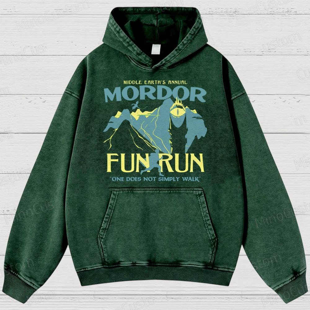 Mordor Fun Run Washed Hoodies