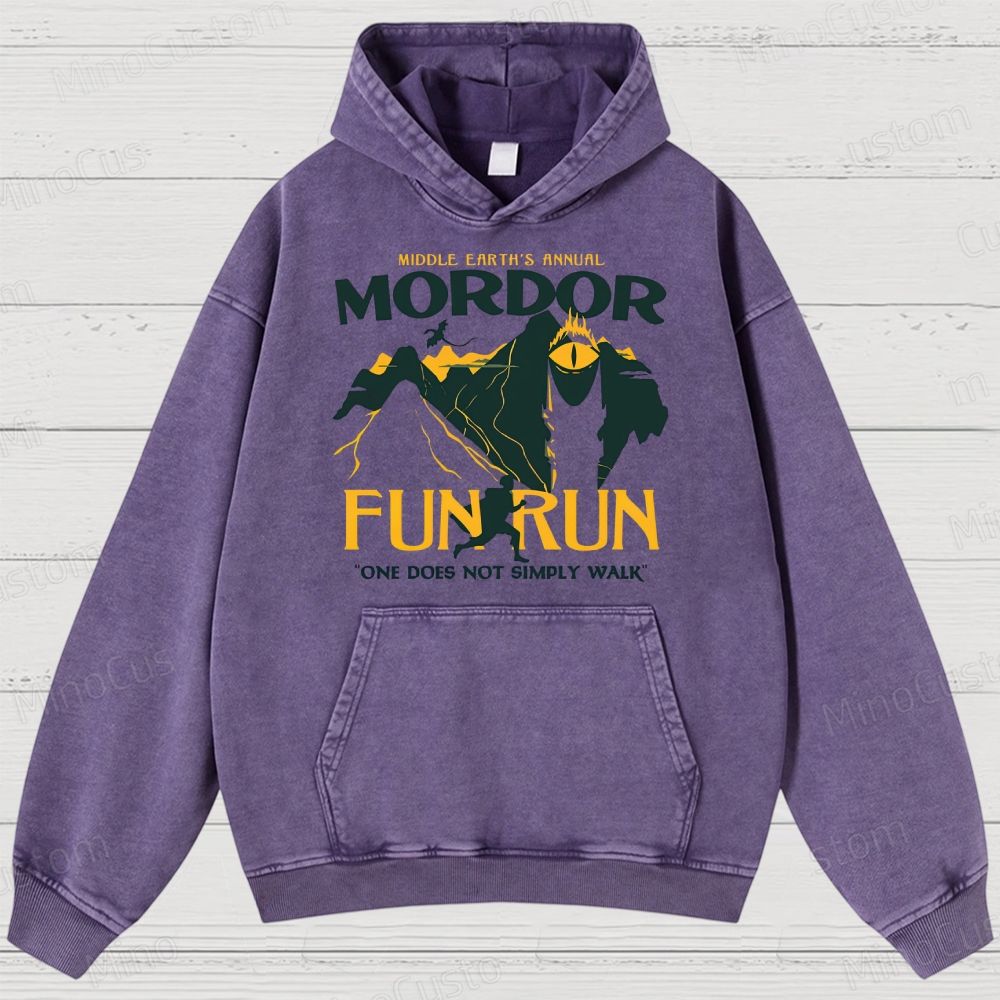 Mordor Fun Run Washed Hoodies