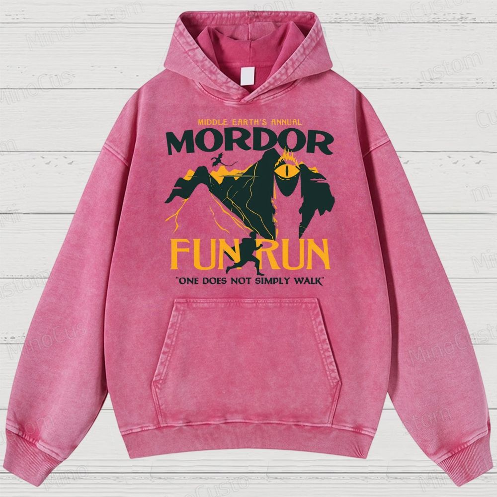 Mordor Fun Run Washed Hoodies