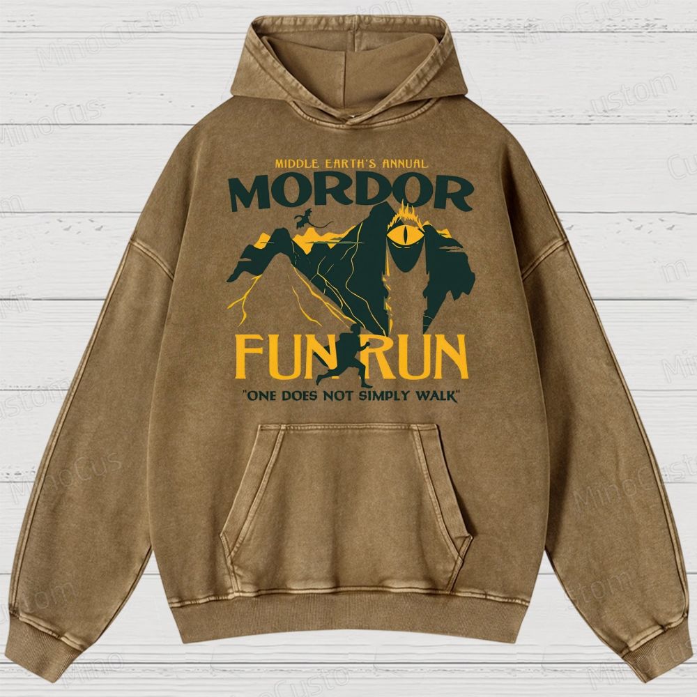 Mordor Fun Run Washed Hoodies