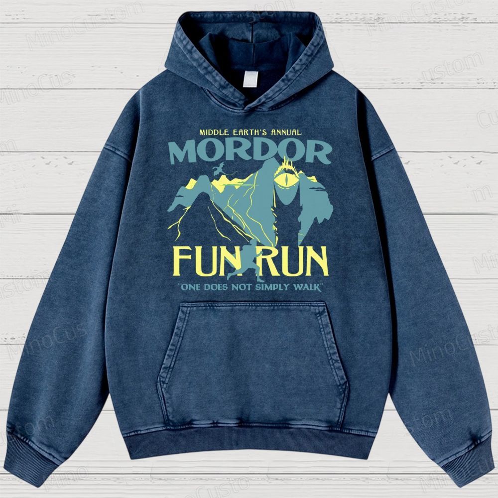 Mordor Fun Run Washed Hoodies