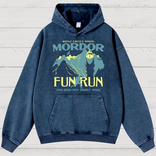 Mordor Fun Run Washed Hoodies