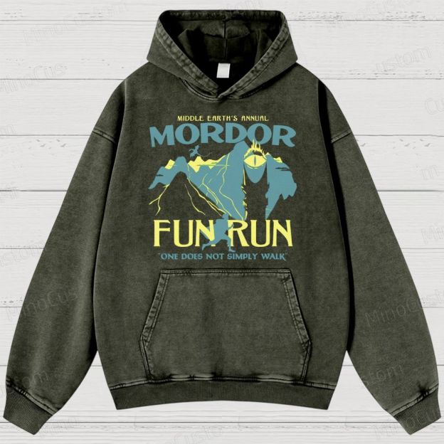 Mordor Fun Run Washed Hoodies
