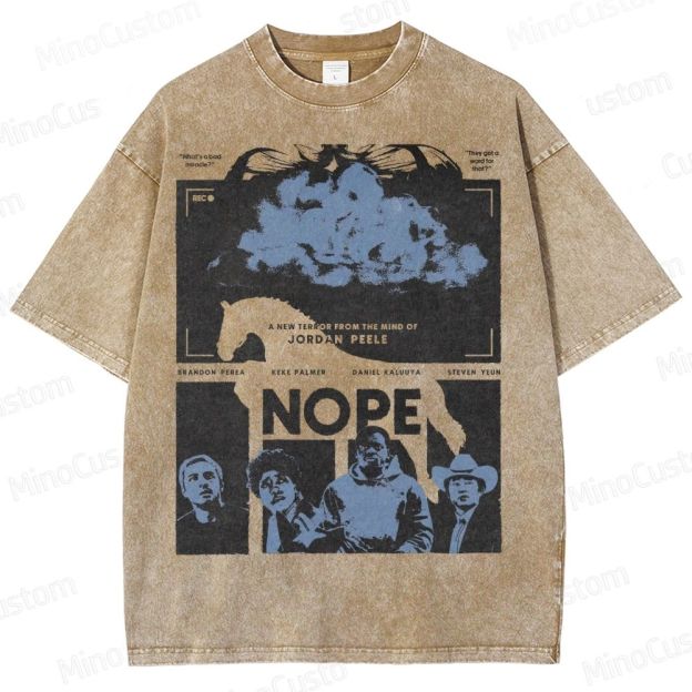 Jordan Peele Horror Film Washed T-Shirt
