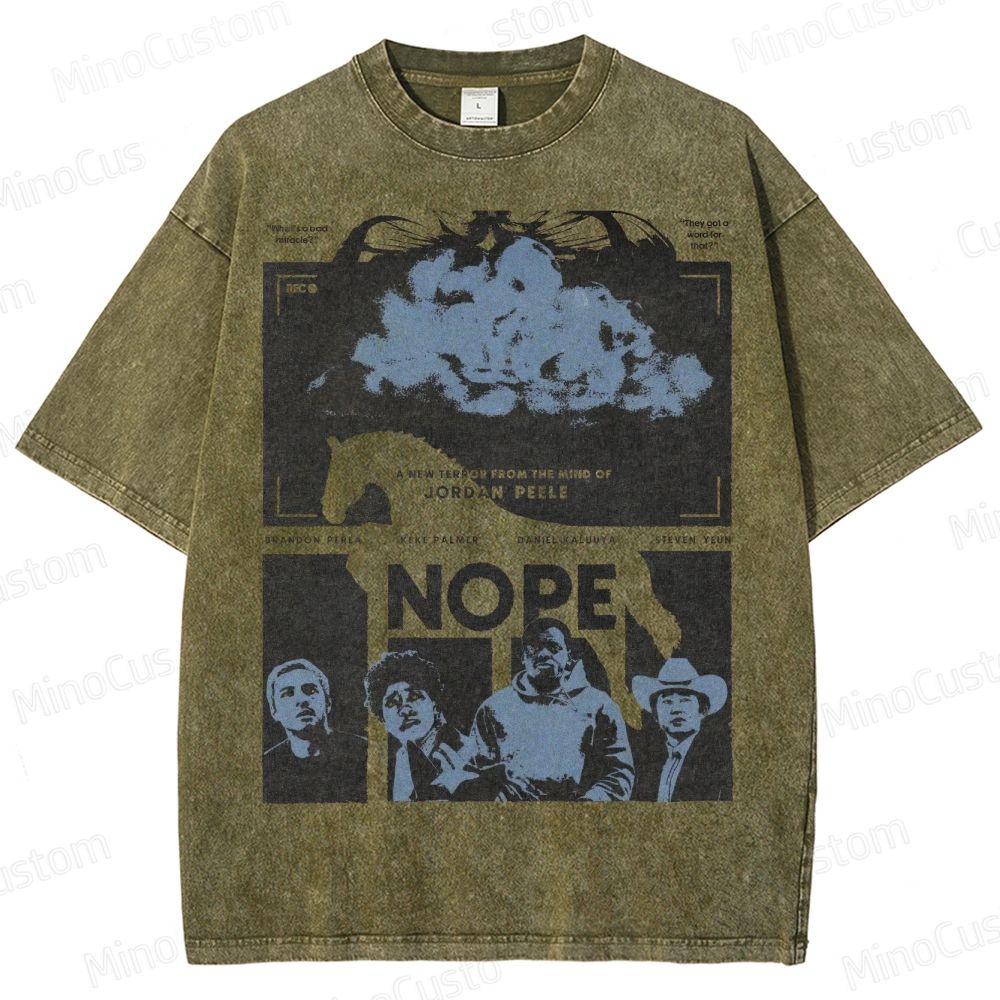 Jordan Peele Horror Film Washed T-Shirt