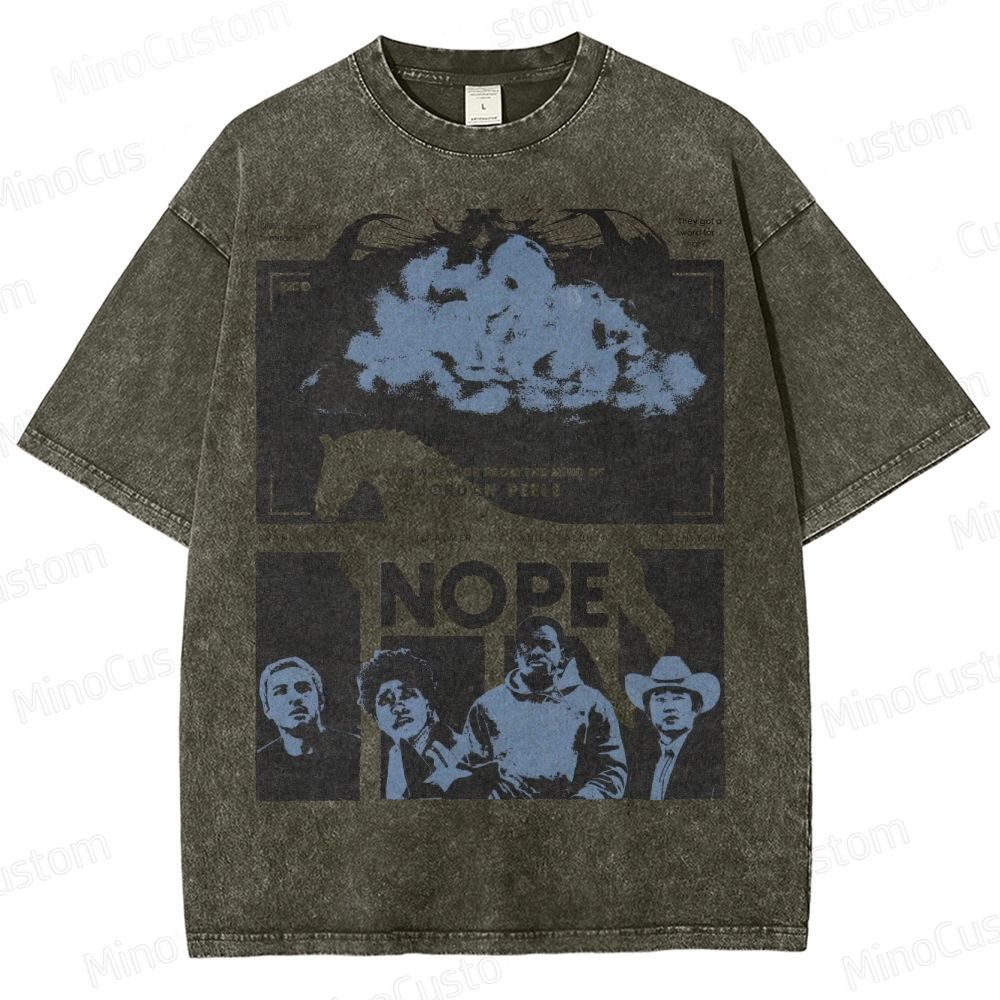 Jordan Peele Horror Film Washed T-Shirt