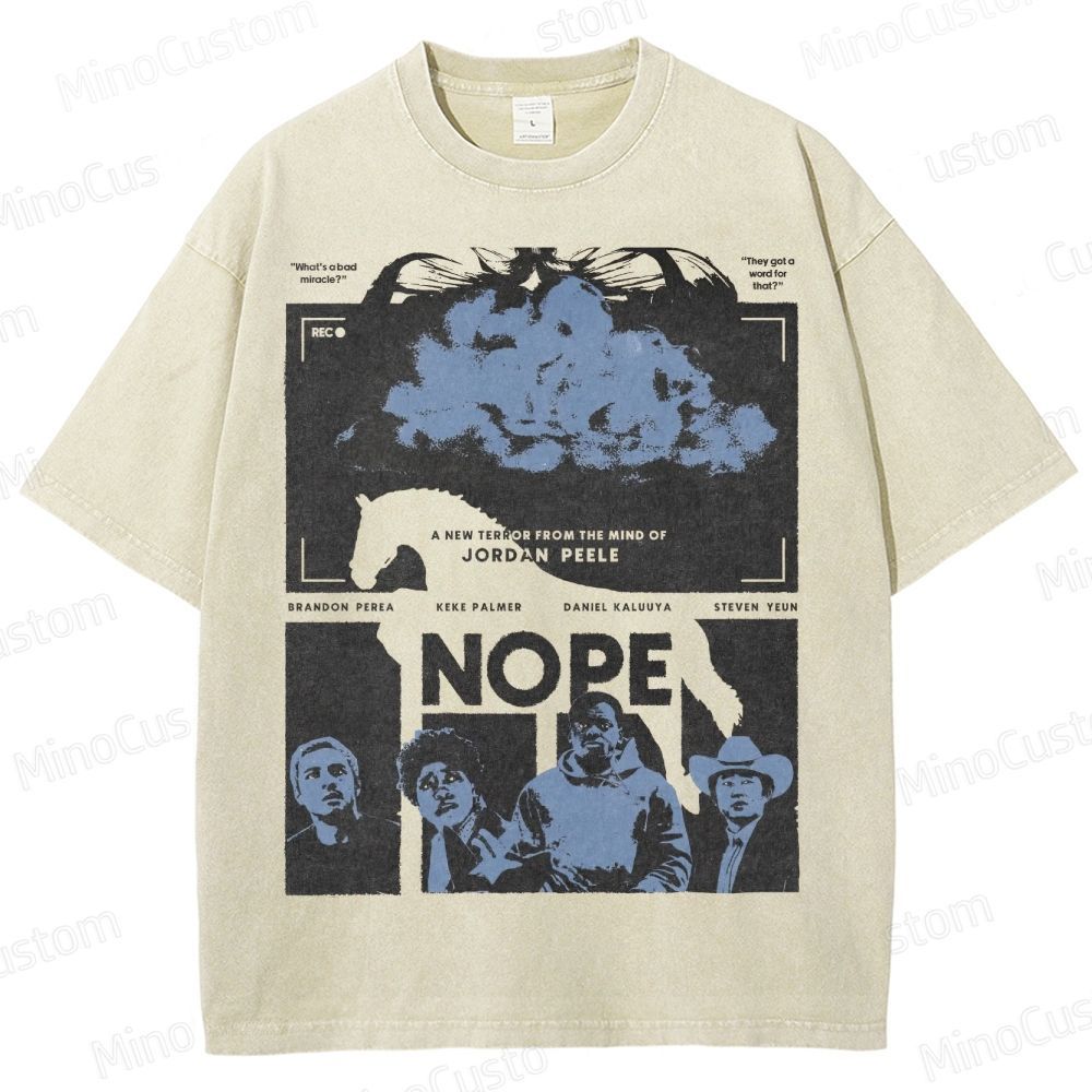 Jordan Peele Horror Film Washed T-Shirt