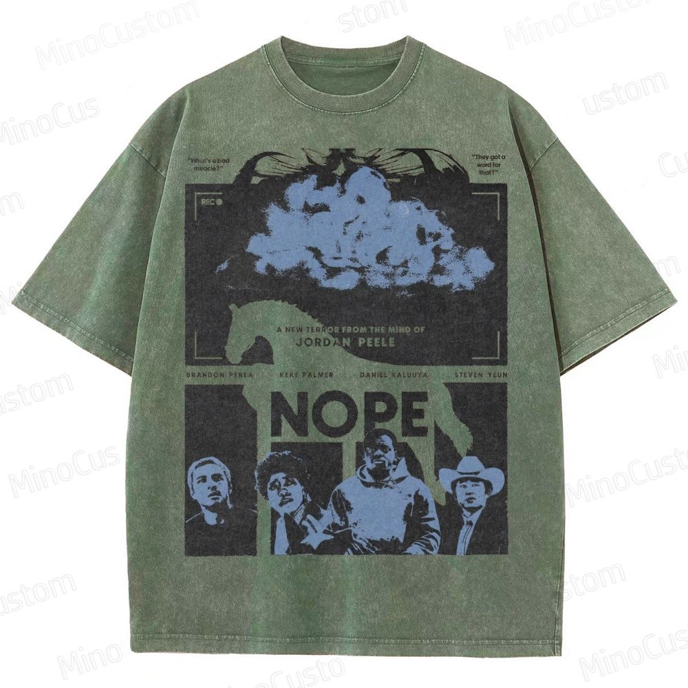 Jordan Peele Horror Film Washed T-Shirt