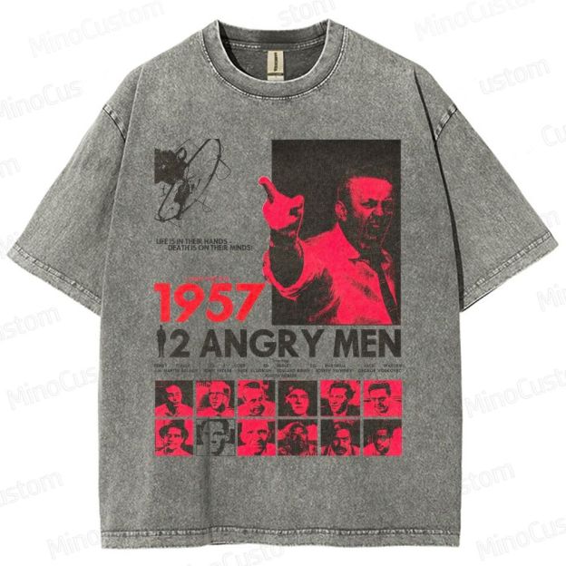 12 Angry Men 1957 Vintage Movie Washed T-Shirt 
