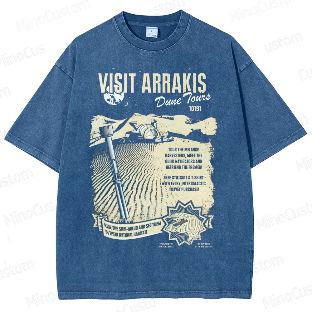 Vintage Dune “Visit Arrakis” Tour Graphic Washed T-Shirt