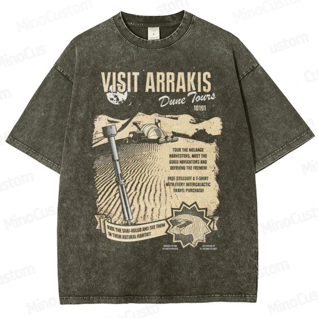 Vintage Dune “Visit Arrakis” Tour Graphic Washed T-Shirt