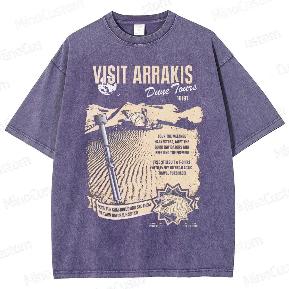 Vintage Dune “Visit Arrakis” Tour Graphic Washed T-Shirt