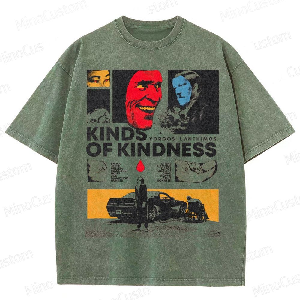 Kinds of Kindness Movie Washed T-Shirt 