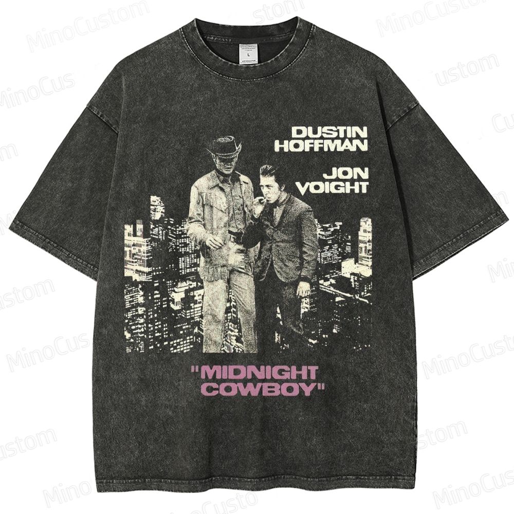 Vintage Washed Midnight Cowboy Graphic Drama T - shirt
