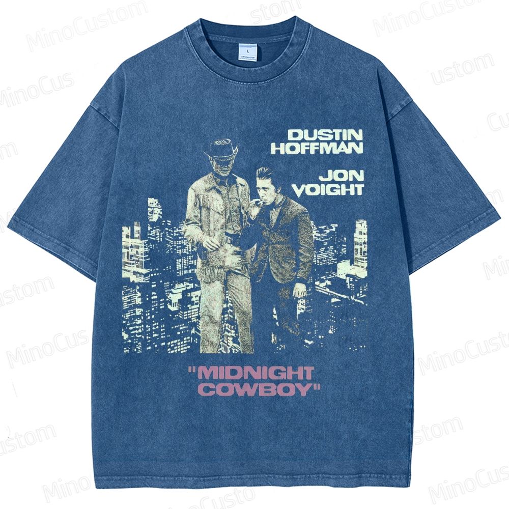 Vintage Washed Midnight Cowboy Graphic Drama T - shirt