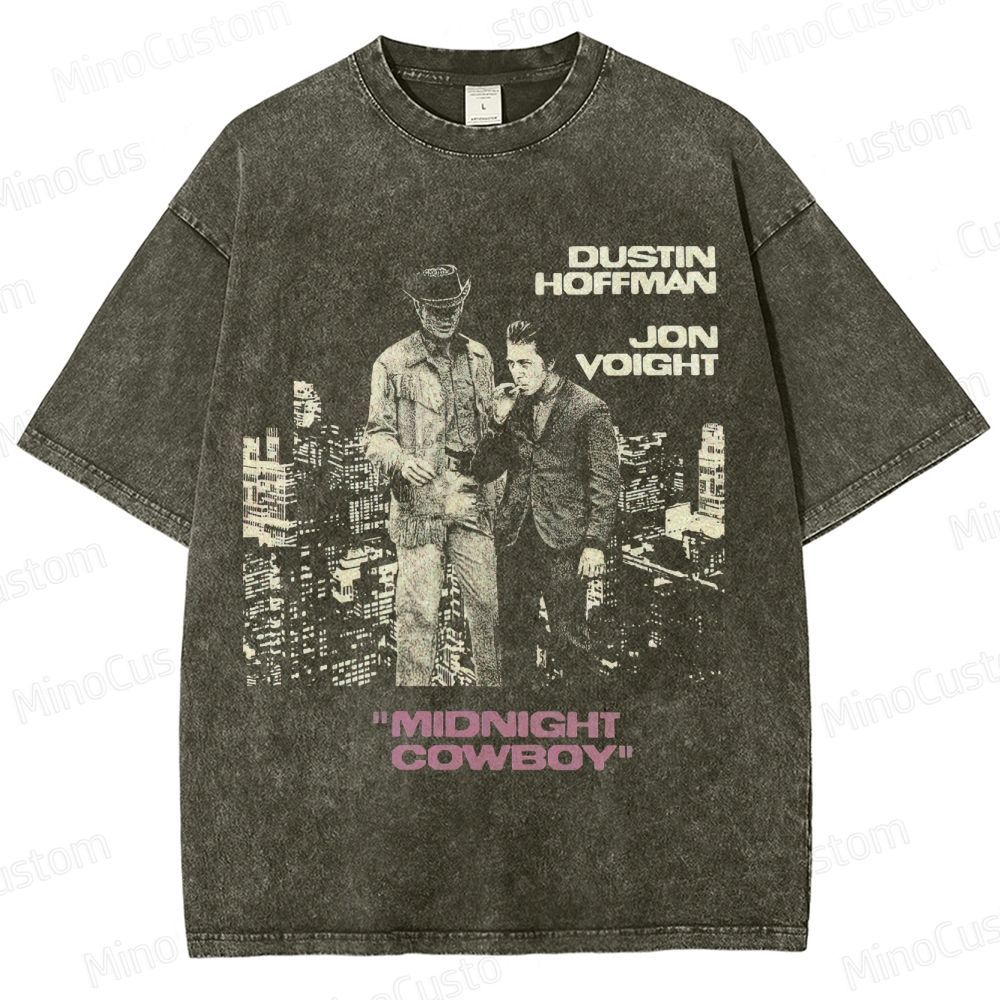 Vintage Washed Midnight Cowboy Graphic Drama T - shirt