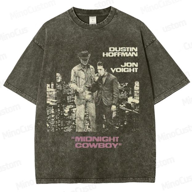 Vintage Washed Midnight Cowboy Graphic Drama T - shirt