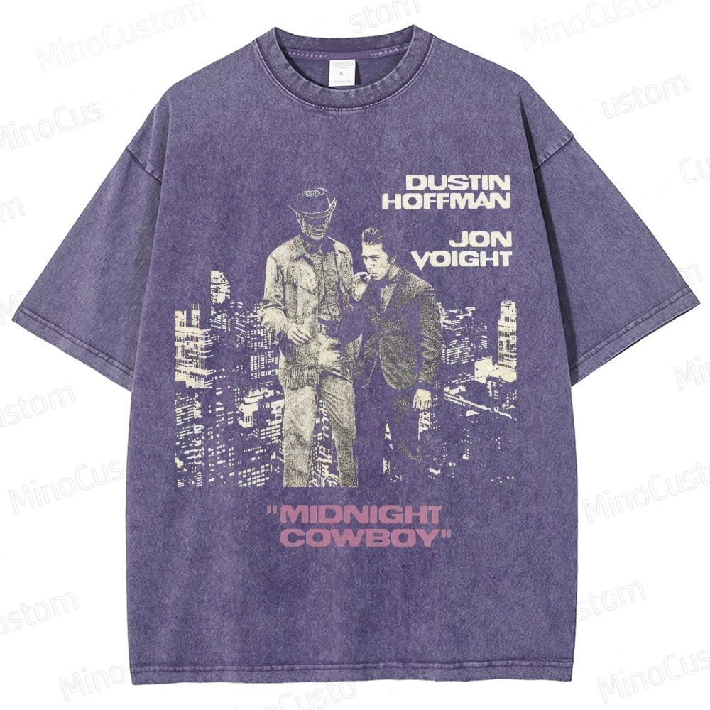 Vintage Washed Midnight Cowboy Graphic Drama T - shirt