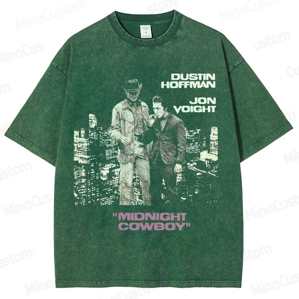 Vintage Washed Midnight Cowboy Graphic Drama T - shirt