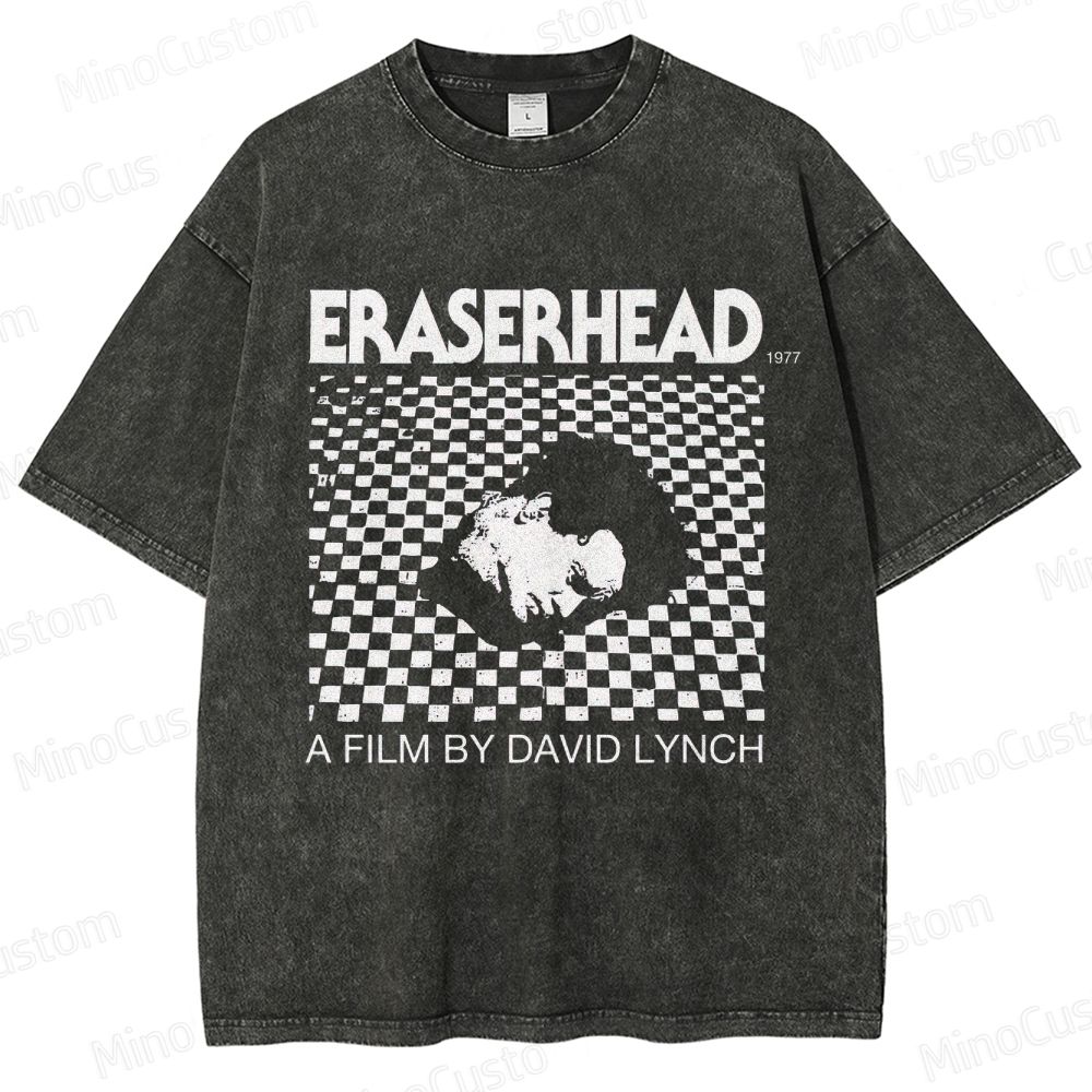 Vintage Washed Eraserhead Graphic Surrealist Horror T - shirt
