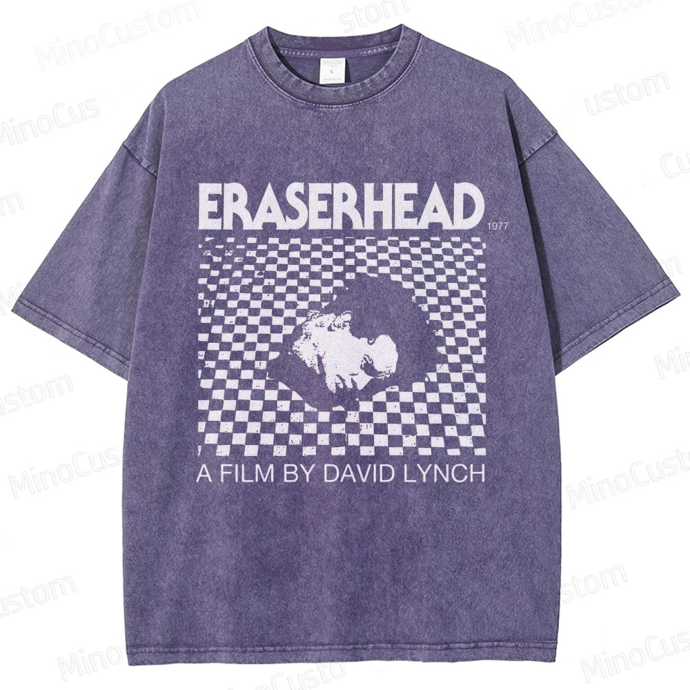 Vintage Washed Eraserhead Graphic Surrealist Horror T - shirt