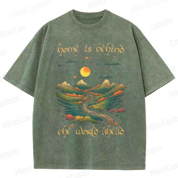Vintage Washed The Lord of the Rings  Fantasy T - shirt