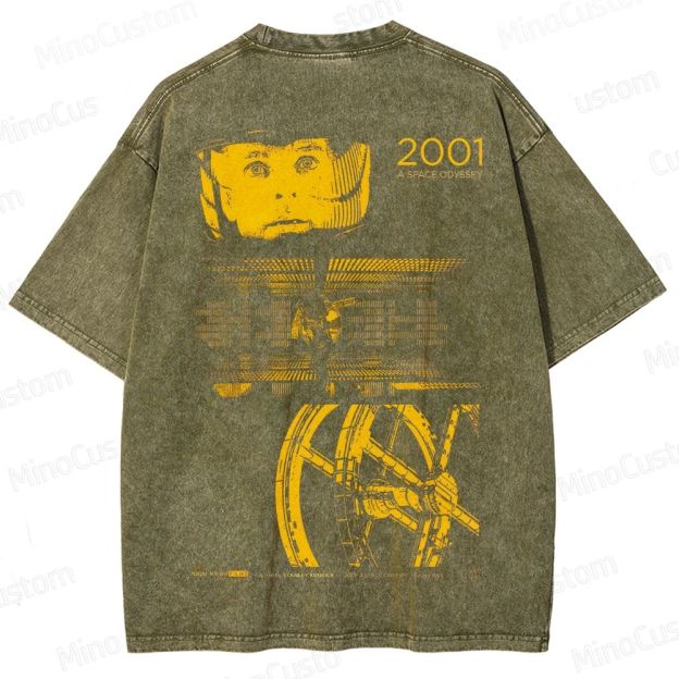 Vintage Washed 2001: A Space Odyssey Graphic Sci - Fi T - shirt