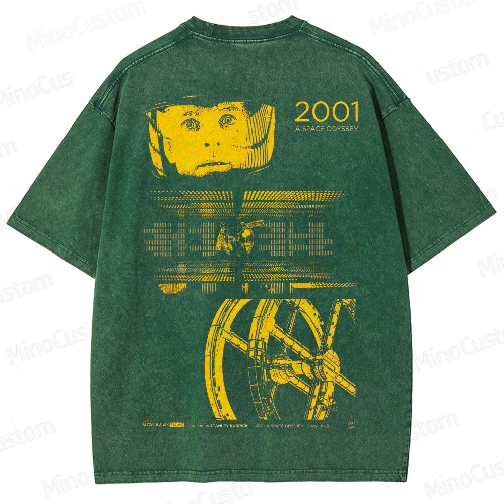 Vintage Washed 2001: A Space Odyssey Graphic Sci - Fi T - shirt