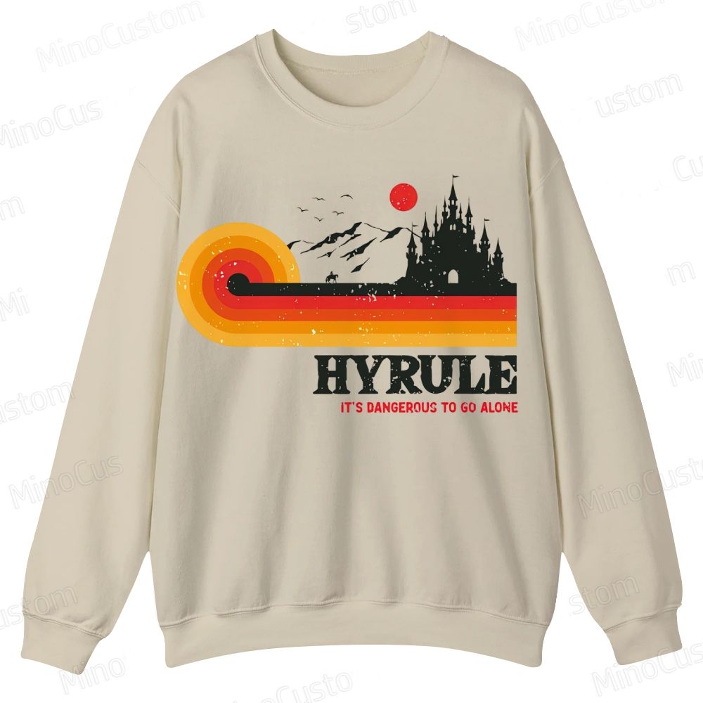 It's Dangerous To Go Alone Casual Crewneck Sweatshirt 