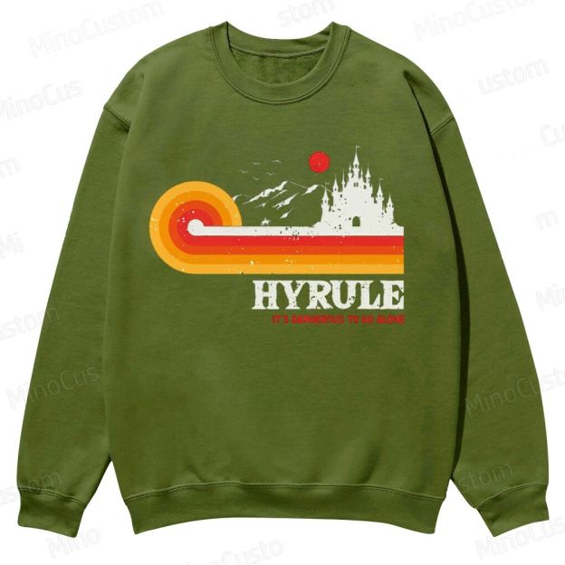 It's Dangerous To Go Alone Casual Crewneck Sweatshirt 