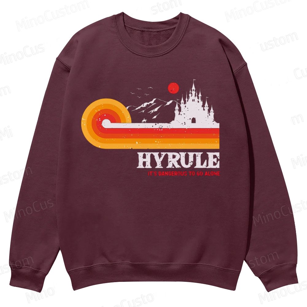 It's Dangerous To Go Alone Casual Crewneck Sweatshirt 