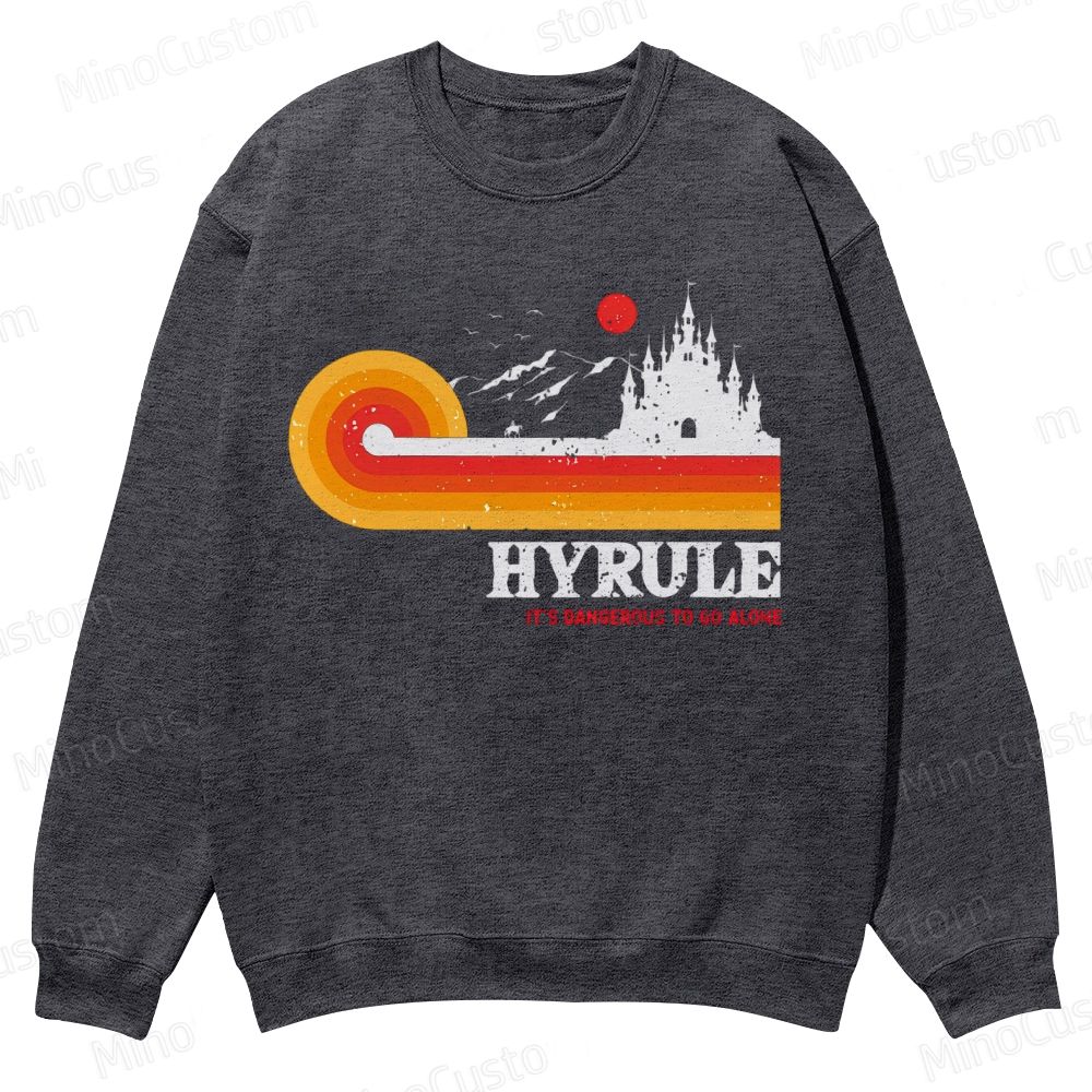 It's Dangerous To Go Alone Casual Crewneck Sweatshirt 