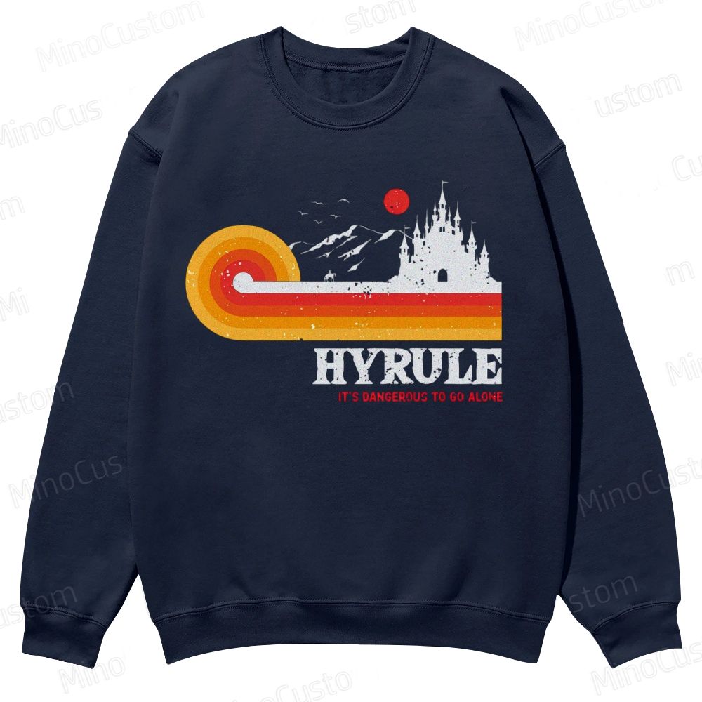 It's Dangerous To Go Alone Casual Crewneck Sweatshirt 