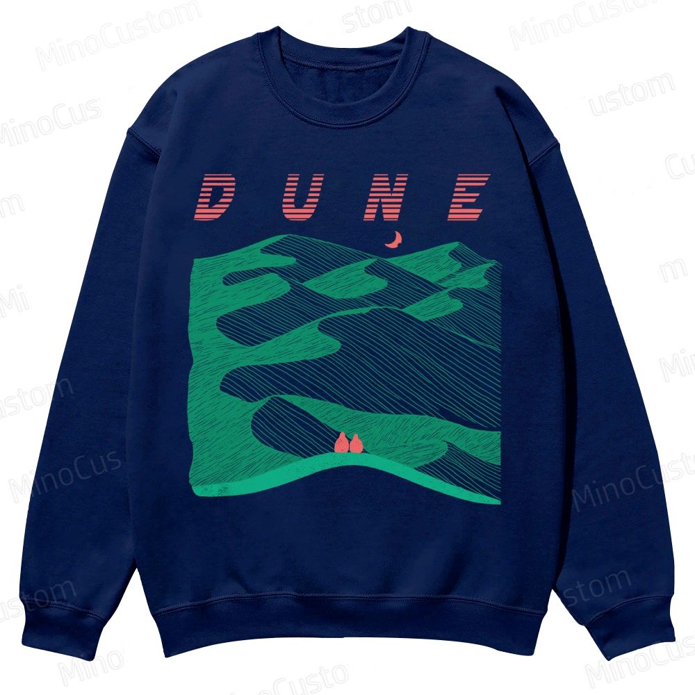 Sands of Synchronicity Casual Crewneck Sweatshirt 