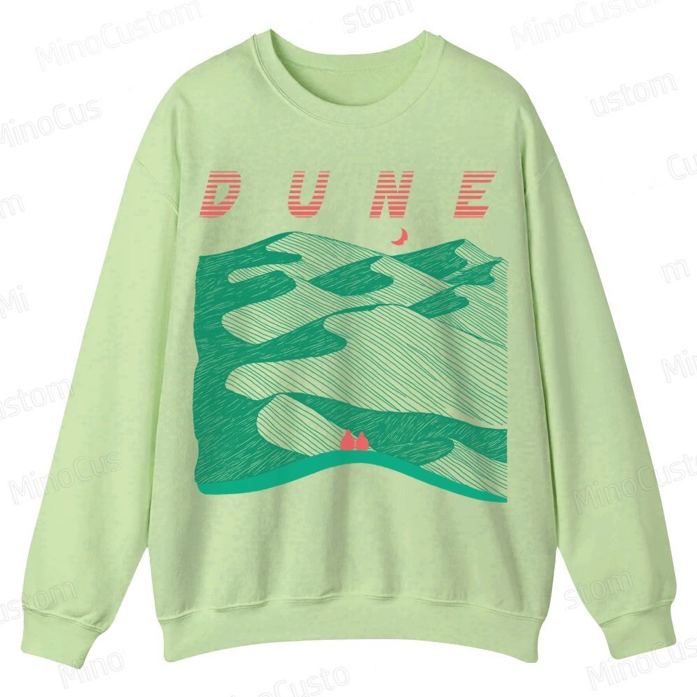 Sands of Synchronicity Casual Crewneck Sweatshirt 