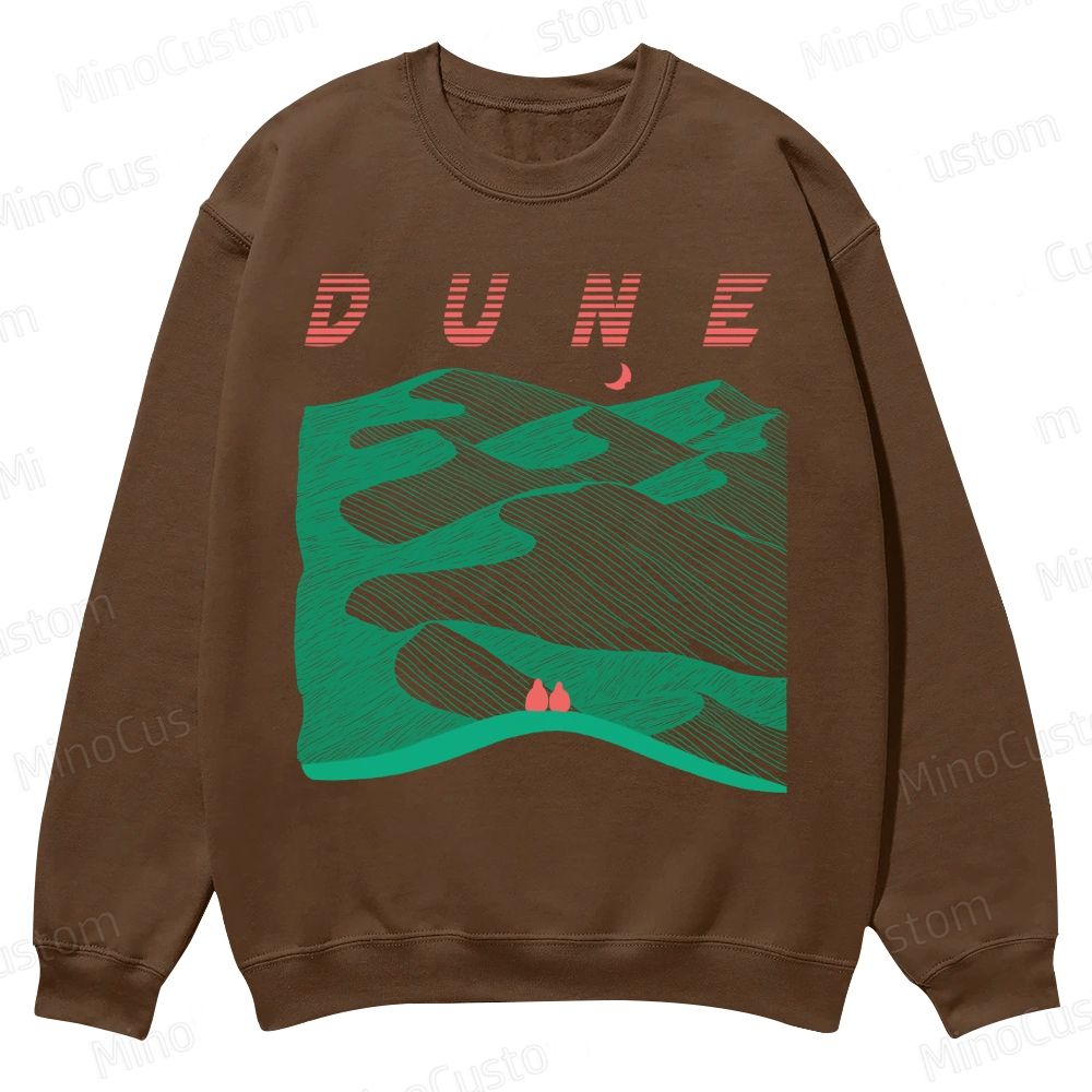 Sands of Synchronicity Casual Crewneck Sweatshirt 