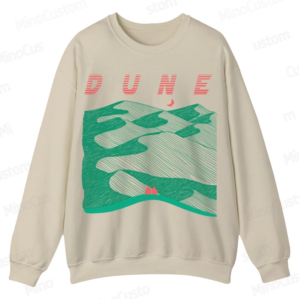 Sands of Synchronicity Casual Crewneck Sweatshirt 