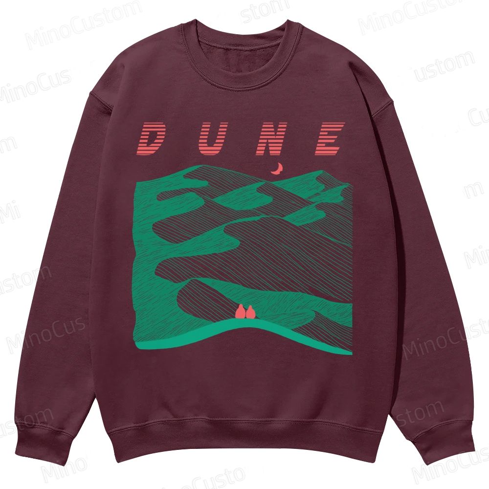 Sands of Synchronicity Casual Crewneck Sweatshirt 