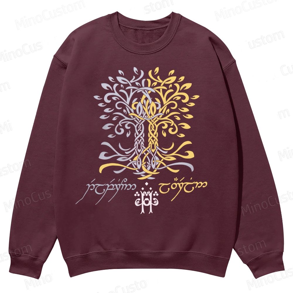 The Silmarillion Two Trees Of Valinor Casual Crewneck Sweatshirt 