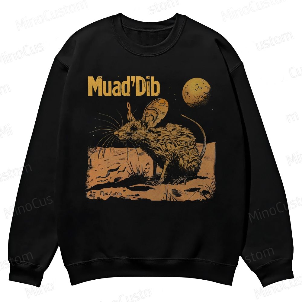 Desert Rat Muad'Dib Dune Casual Crewneck Sweatshirt 