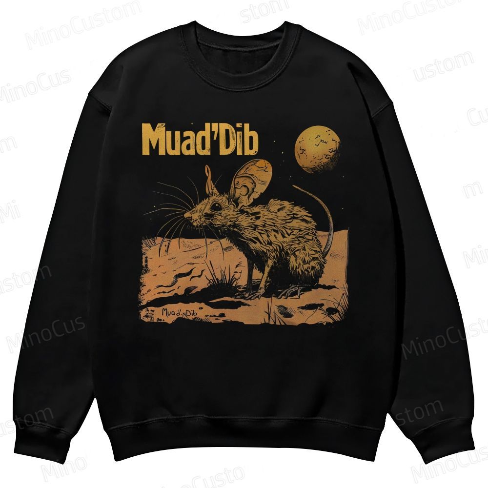 Desert Rat Muad'Dib Dune Casual Crewneck Sweatshirt 