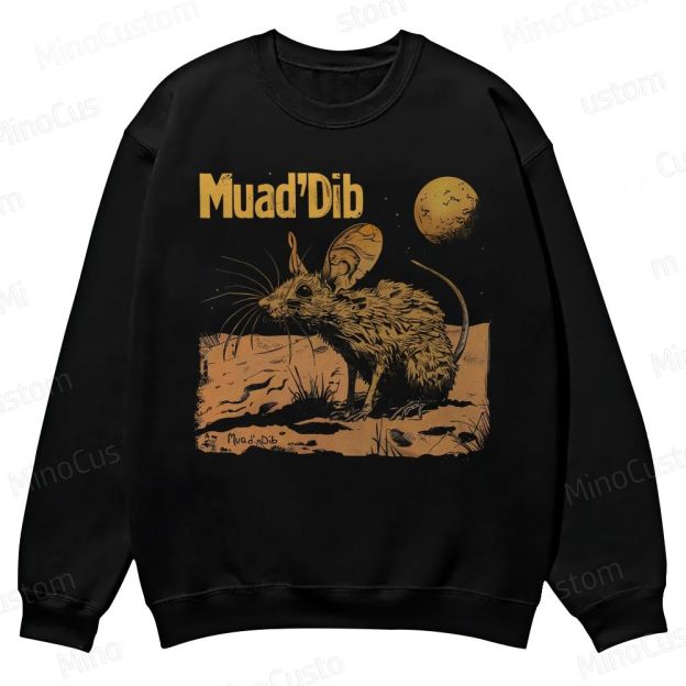 Desert Rat Muad'Dib Dune Casual Crewneck Sweatshirt 