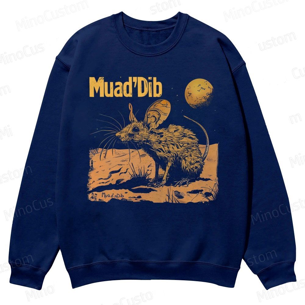 Desert Rat Muad'Dib Dune Casual Crewneck Sweatshirt 