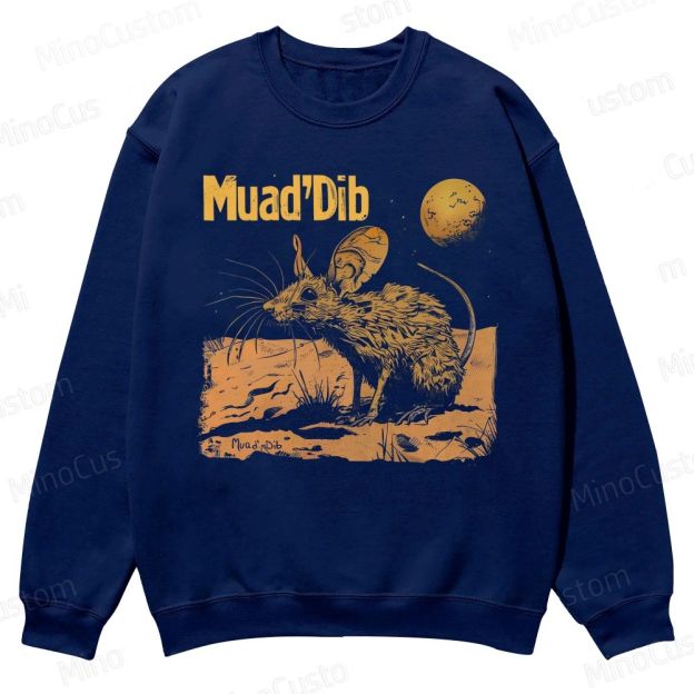Desert Rat Muad'Dib Dune Casual Crewneck Sweatshirt 