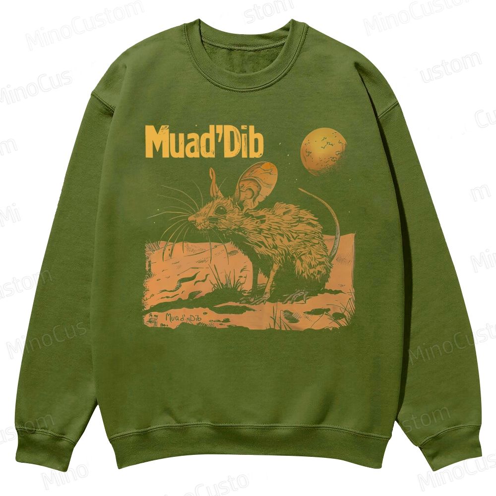 Desert Rat Muad'Dib Dune Casual Crewneck Sweatshirt 
